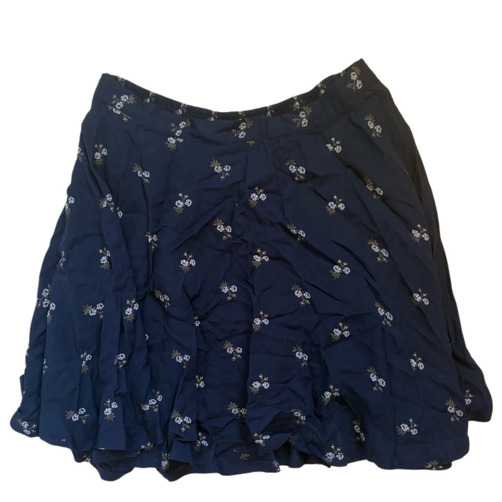 Denim & Supply Ralph Lauren Blue Floral A-Line Skirt